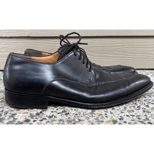 Magnanni Men's Black Leather Apron Split Toe Derby Dress Shoes 11323 Size 10 M
